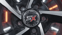 Black, Silver & red pati rutait style Dual-Tone Design