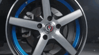 Black, Silver & Blue Dual-Tone Design