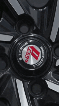 Alloy Wheels – Gloss Black & Machined Silver with Red Inner Ring